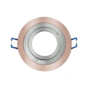 Empotrable Orient.cenote 1xgu10 Redondo Champ/crom 2x9,2x9,2 Cm 8 De Corte.c/portalampara