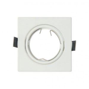 Empotrable Orient. Magura 1xgu10 Cuad. Blanco Mate 2,5x8,2x8,2 Cm Corte 6 Portalamparas Incluido