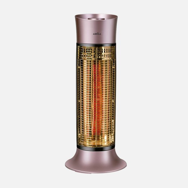 Estufa Elec.de Carbono Yuma 900w Rosa/negro 2pot Oscilante 2elm.,antivuelco.63x26x26cm