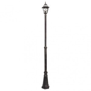 Farola Exterior Aluminio Bootes 1xe27 Marron Ip44 220x18x18 Cm