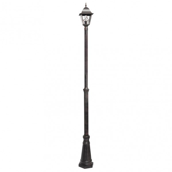 Farola Exterior Aluminio Bootes 1xe27 Marron Ip44 220x18x18 Cm