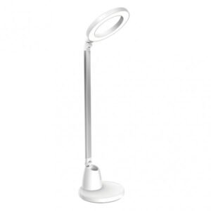 Flexo Calcita 8w 640lm 4000k Blanco/plata 55x16x16 Cm Tactil Y Regulable Intensidad