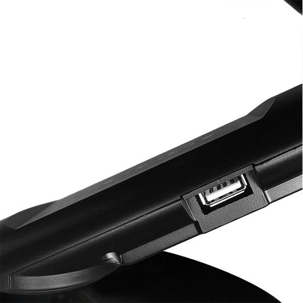 Flexo Clase 7w 3000-4500-6000k Negro 595lm Usb Temporizador,tactil,int.reg,40x19x32,5cm
