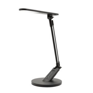 Flexo Clase 7w 3000-4500-6000k Negro 595lm Usb Temporizador,tactil,int.reg,40x19x32,5cm