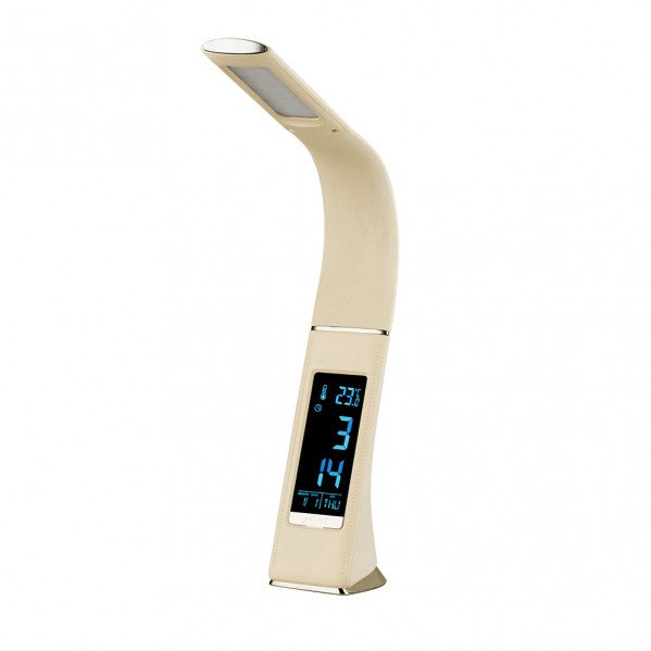 Flexo Flexib. 5w Barita 4000k Beis/cromo Digital 400lm C/fecha-hora-temp.3 Grados Intens