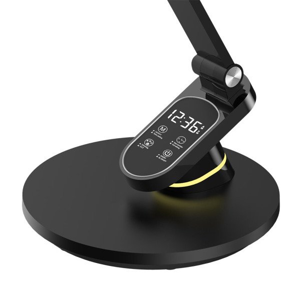 Flexo Hamlet Negro 10w 800lm 3000-4500-6000k Hora Reg.intensidad Aviso Descanso 44,3x19,1x28,3cm