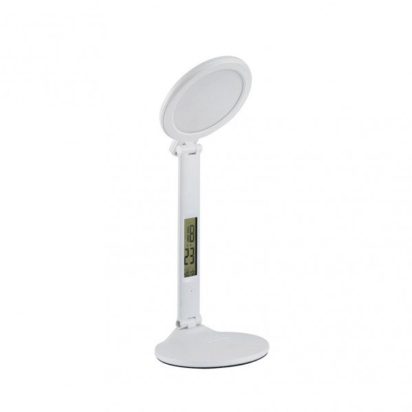 Flexo Hope 7w 3000-4000-6000k Blanco 40x16,5x18,5cm 525lm Inte.regulable, Tactil, Plegable, Temp+hora+calendario