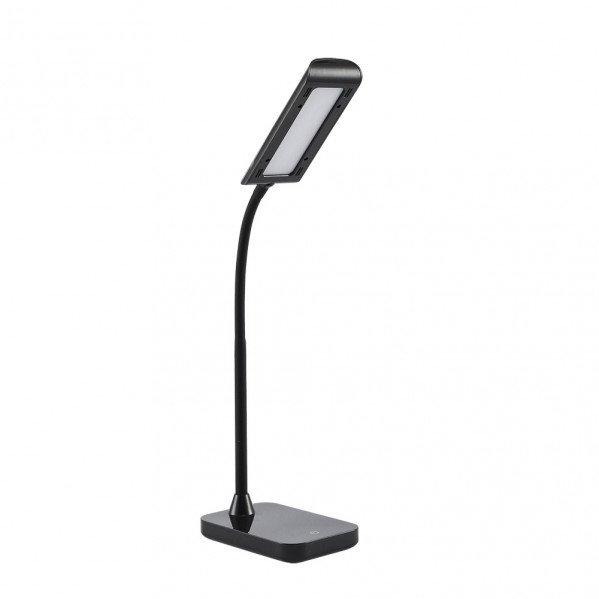 Flexo Oliver 5w 6000k Negro 375lm 43x10x25 Cm Regulable 3 Intensidades, Flexible, Orientable Y Tactil