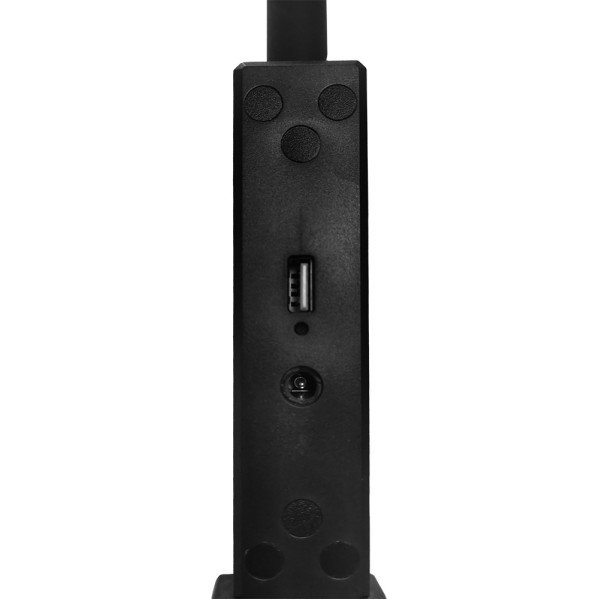 Flexo Pandeo 7w 3000-4500-6000k Negro 595lm Usb Tactil,memoria,int.regulable 62x17,5x17,5cm