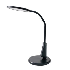 Flexo Pandeo 7w 3000-4500-6000k Negro 595lm Usb Tactil,memoria,int.regulable 62x17,5x17,5cm