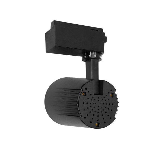 Foco Carril 20w 2700k Telma Negro 1800lm 36º Orientable 330º Regx15,5x8,2 Cm