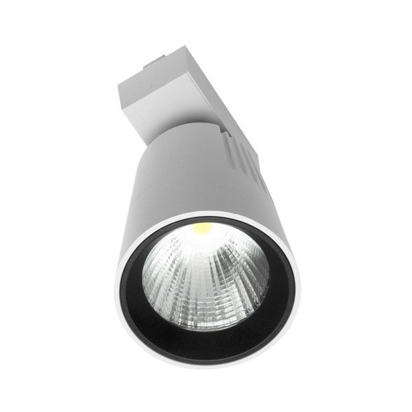 Foco Carril 30w 4000k Telma Blanco 2700lm 36º Orientable 330º Regx19x9 Cm