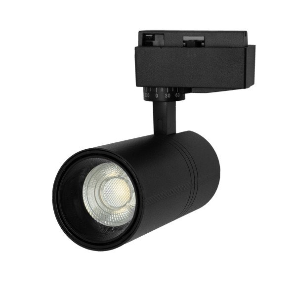 Foco Carril 30w 6000k Anzo Negro 2700lm 36º Orientable 330º Regx22x7,5 Cm