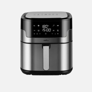 Freidora De Aire Casanova 8l 1800w Acero/negro Doble Resist.display,temporiz.termostato Tactil 32,5x31x32,5cm