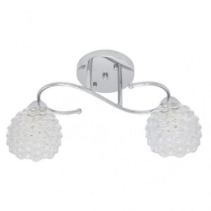 Lampara Bagan 2xe14 Cromo 22x42x14,5 Cm
