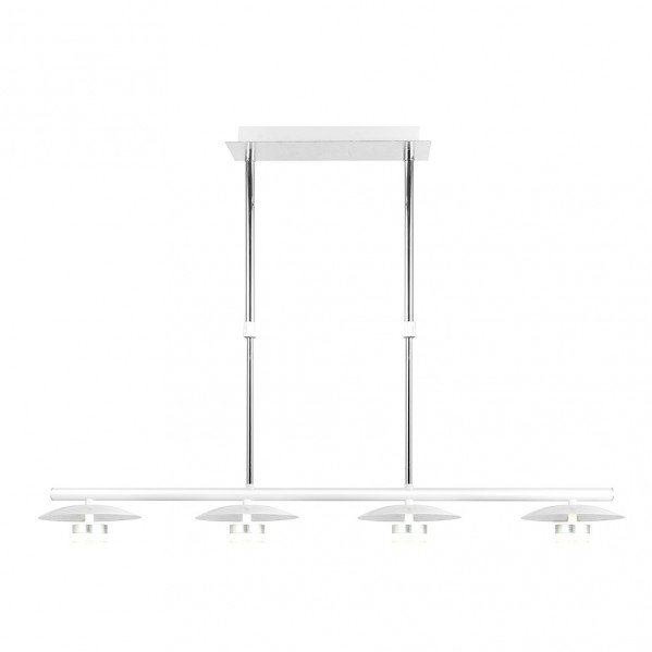 Lampara Ciudad Del Cabo 4l 24w 4000k Blanco/plata Regx85x15 Cm 1920 Lm