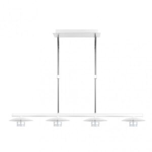 Lampara Ciudad Del Cabo 4l 24w 4000k Blanco/plata Regx85x15 Cm 1920 Lm
