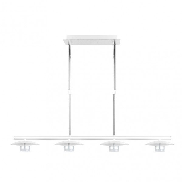 Lampara Ciudad Del Cabo 4l 24w 4000k Blanco/plata Regx85x15 Cm 1920 Lm