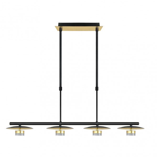 Lampara Ciudad Del Cabo 4l 24w 4000k Negro/oro Regx85x15 Cm 1920 Lm