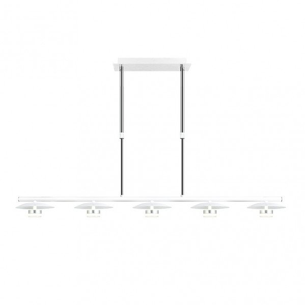Lampara Ciudad Del Cabo 5l 30w 4000k Blanco/plata Regx104x15 Cm 2400 Lm
