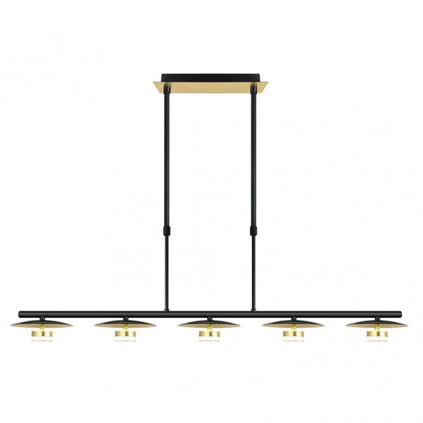 Lampara Ciudad Del Cabo 5l 30w 4000k Negro/oro Regx104x15 Cm 2400 Lm
