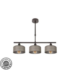 Lampara Gilda 3xe14 Marron Regx55x14 Cm