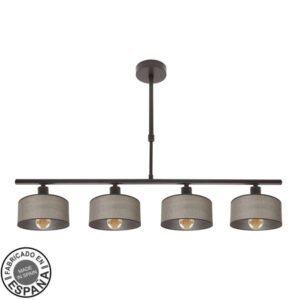 Lampara Gilda 4xe14 Marron Regx76x14 Cm