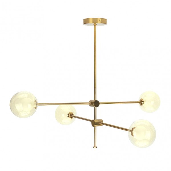 Lampara Jerusalen 4xg9 Bronce 63x82x82 Cm