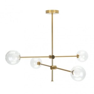 Lampara Jerusalen 4xg9 Bronce 63x82x82 Cm