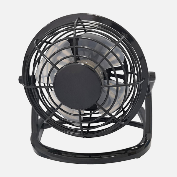 Miniventilador Sobremesa Tango 2,5w 5v Negro 14,5x14,5x10 Cm Orientable Alimentacion Mediante Puerto Usb