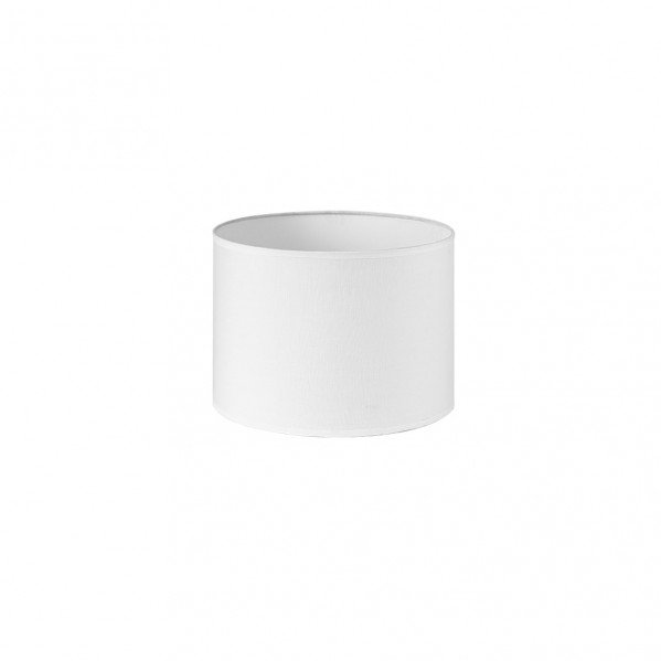 Pantalla Cilindrica Dori E27 Blanca 25Dx25dx20h Cm Tejido Popelin