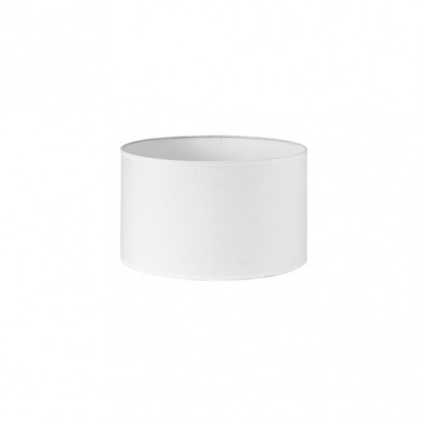 Pantalla Cilindrica Dori E27 Blanca 30Dx30dx20h Cm Tejido Popelin