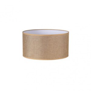 Pantalla Cilindrica Jin E27 Marron 35Dx35dx20h Cm Tejido Saco-yute