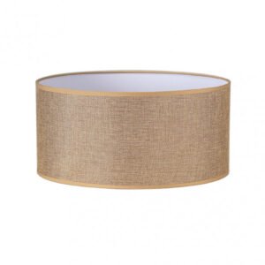 Pantalla Cilindrica Jin M10 Marron 50Dx50dx25h Cm Tejido Saco-yute