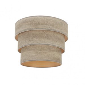 Pantalla Colgante Triple Smile E27 Madera Gris 40dx20dx26h
