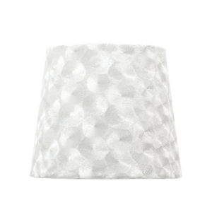 Pantalla Fatima E27 30dx15dx20htejido Blanco Nacar