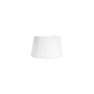 Pantalla Laura E27 Blanca 20dx15dx12h Conica Abierta