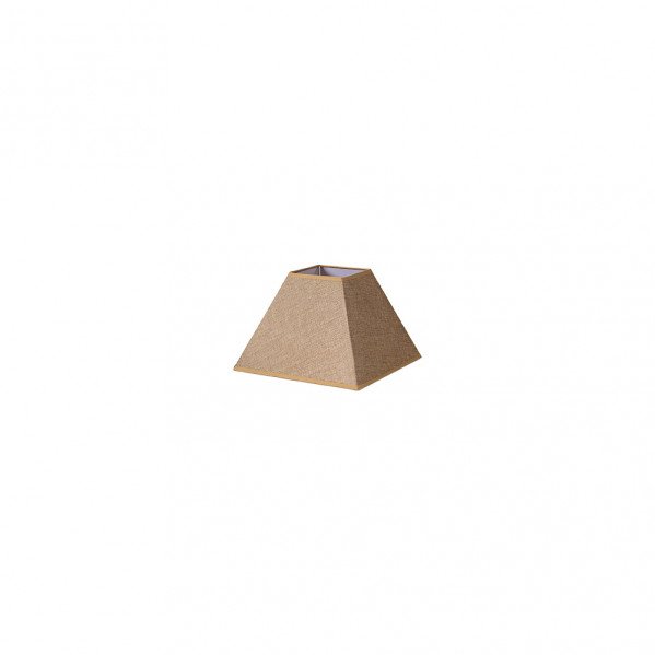 Pantalla Piramide Divos E27 Marron 15dx8dx11h Saco-yute