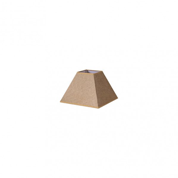 Pantalla Piramide Divos E27 Marron 17dx8dx13h Saco-yute