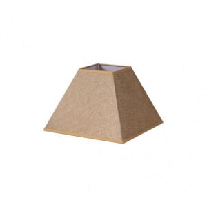 Pantalla Piramide Divos E27 Marron 30dx13dx22h Saco-yute