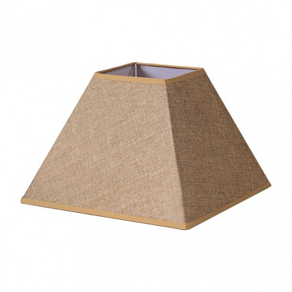 Pantalla Piramide Divos E27 Marron 45dx20dx32h Saco-yute