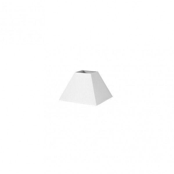 Pantalla Piramide Mezzo E27 Blanco 17dx8dx13h Tejido Popelin