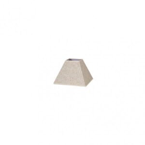 Pantalla Piramide Tenorio E27 Lino Beis 15dx8dx11h