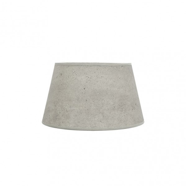 Pantalla Salma E27 Cemento Gris 30dx22dx17h Conica Abierta