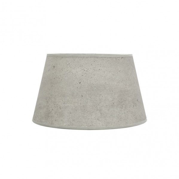 Pantalla Salma E27 Cemento Gris 35dx25dx20h Conica Abierta