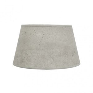 Pantalla Salma E27 Cemento Gris 40dx30dx25h Conica Abierta
