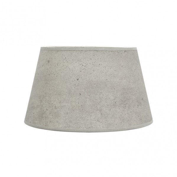 Pantalla Salma E27 Cemento Gris 40dx30dx25h Conica Abierta