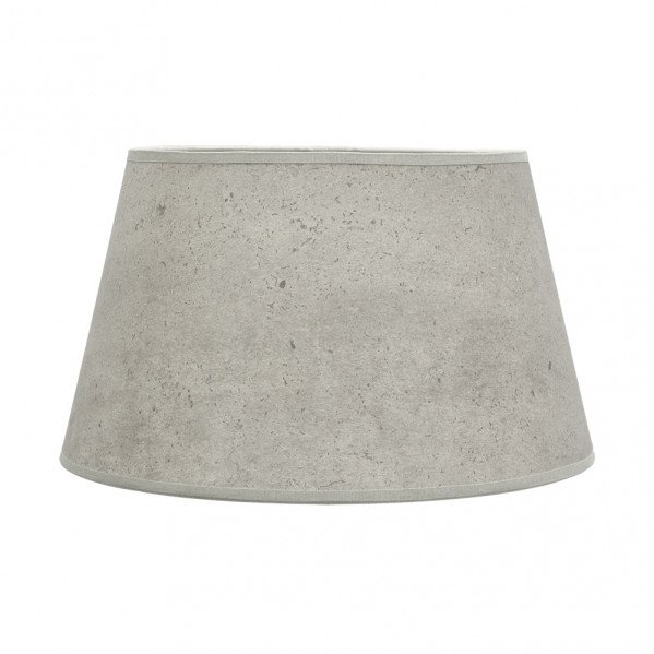 Pantalla Salma E27 Cemento Gris 45dx35dx30h Conica Abierta