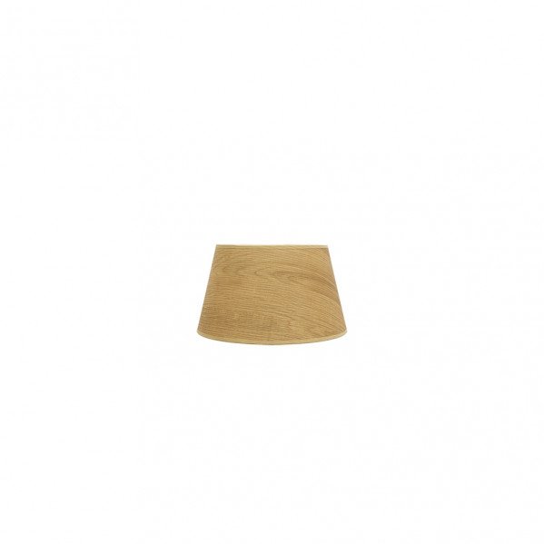 Pantalla Salma E27 Madera Clara 15dx12dx13h Conica Abierta