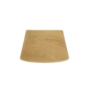 Pantalla Salma E27 Madera Clara 30dx22dx17h Conica Abierta